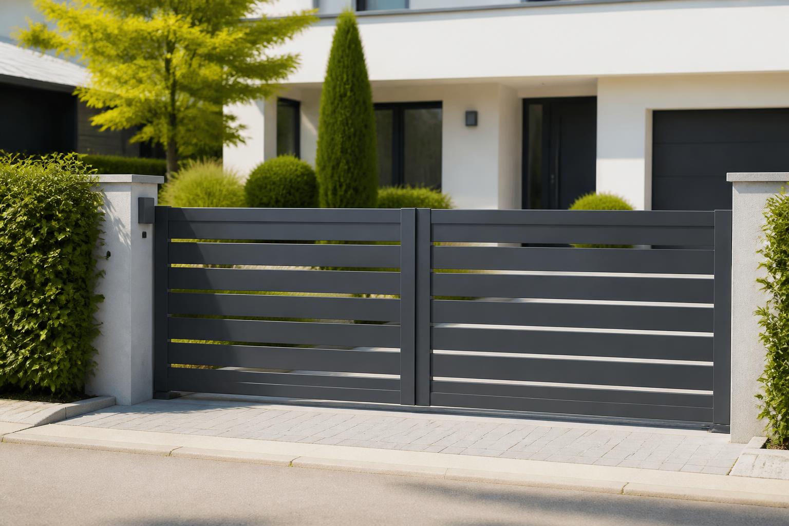 découvrez le portail en aluminium, une solution moderne et sur-mesure pour sublimer et sécuriser votre extérieur tout en optimisant l'espace et la durabilité.