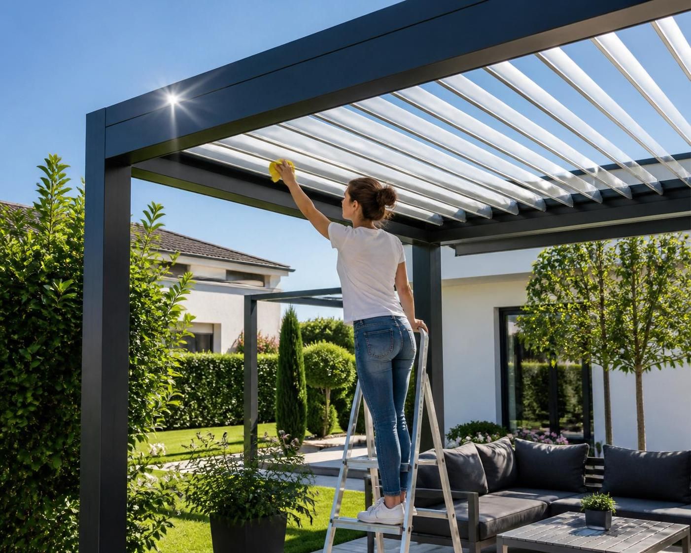 découvrez notre guide complet pour entretenir votre pergola bioclimatique en aluminium avec les gestes essentiels afin de prolonger sa durée de vie et préserver son esthétique.