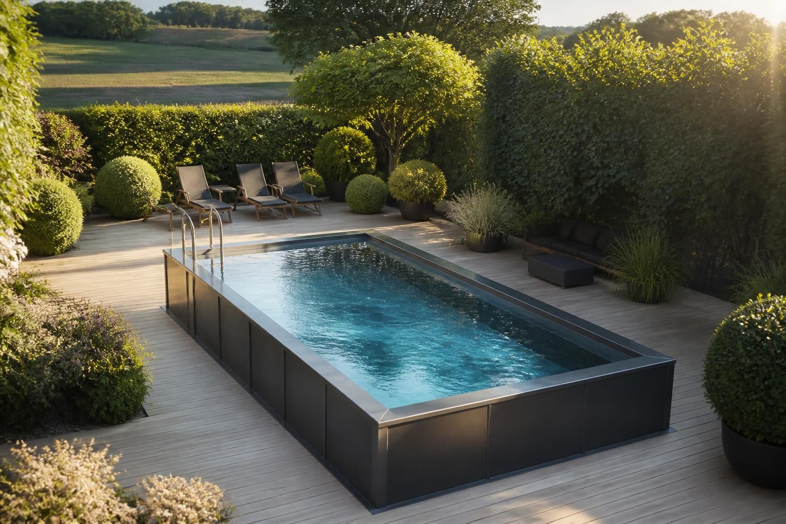 découvrez les piscines en acier, une solution durable et élégante qui transforme votre jardin en un espace de détente unique et moderne.