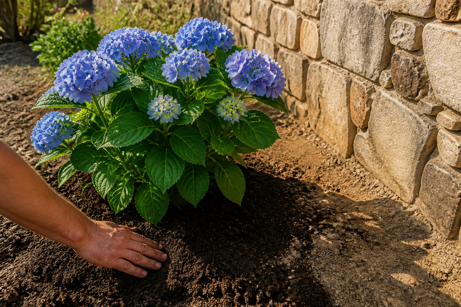 À quelle distance d'un mur planter un hortensia : le calcul à connaître