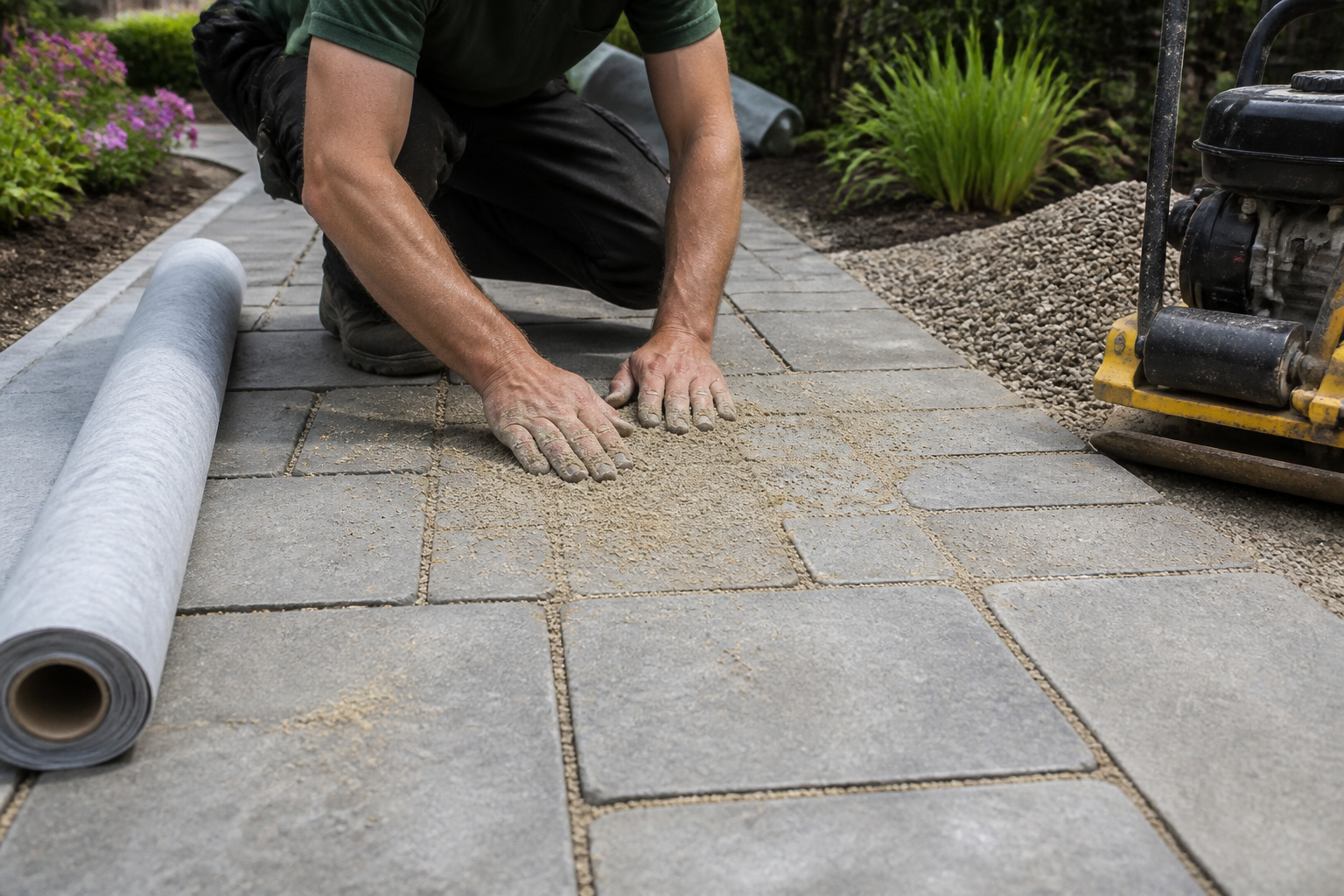 Allée jardin pavé : conseils de pose pour éviter les mauvaises herbes
