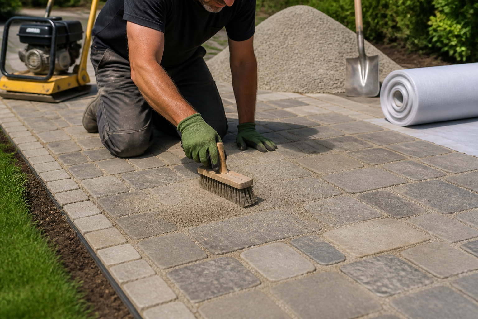 Allée jardin pavé : conseils de pose pour éviter les mauvaises herbes