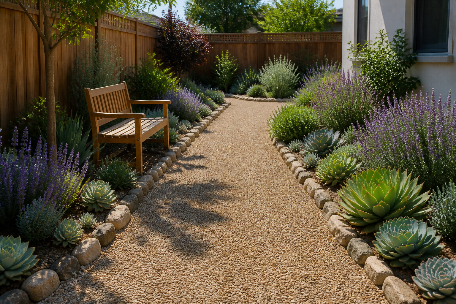 Aménagement jardin gravier décoratif : idées propres et faciles à entretenir