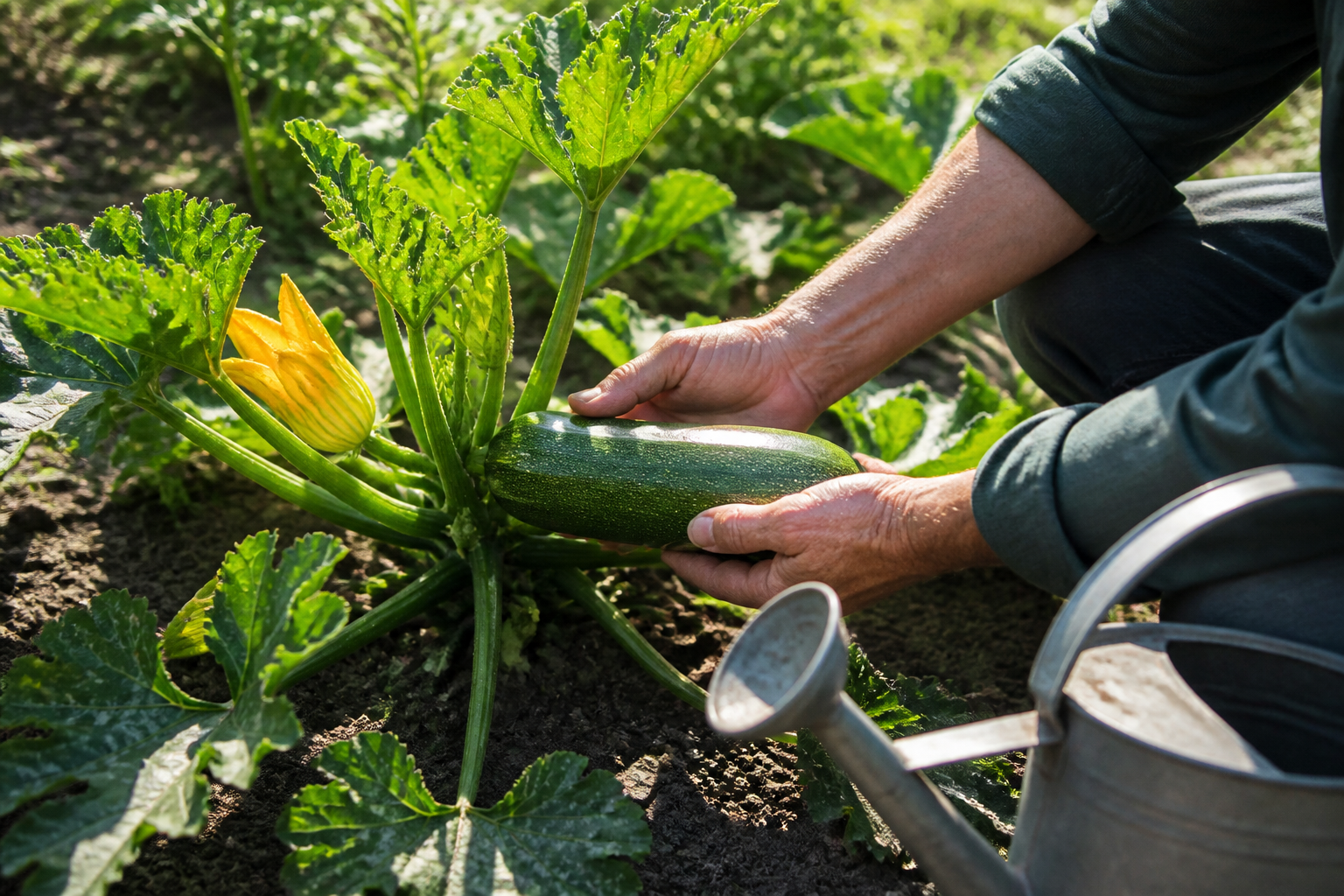 Courgette au potager : exposition, arrosage et récolte généreuse