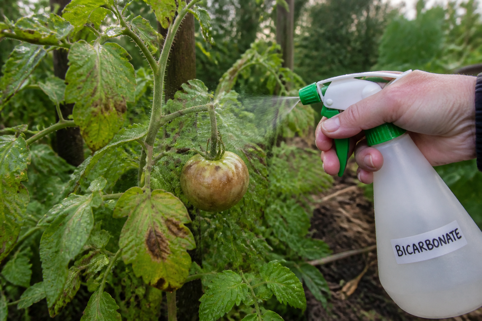 Mildiou tomate traitement bicarbonate : dosage, limites et précautions