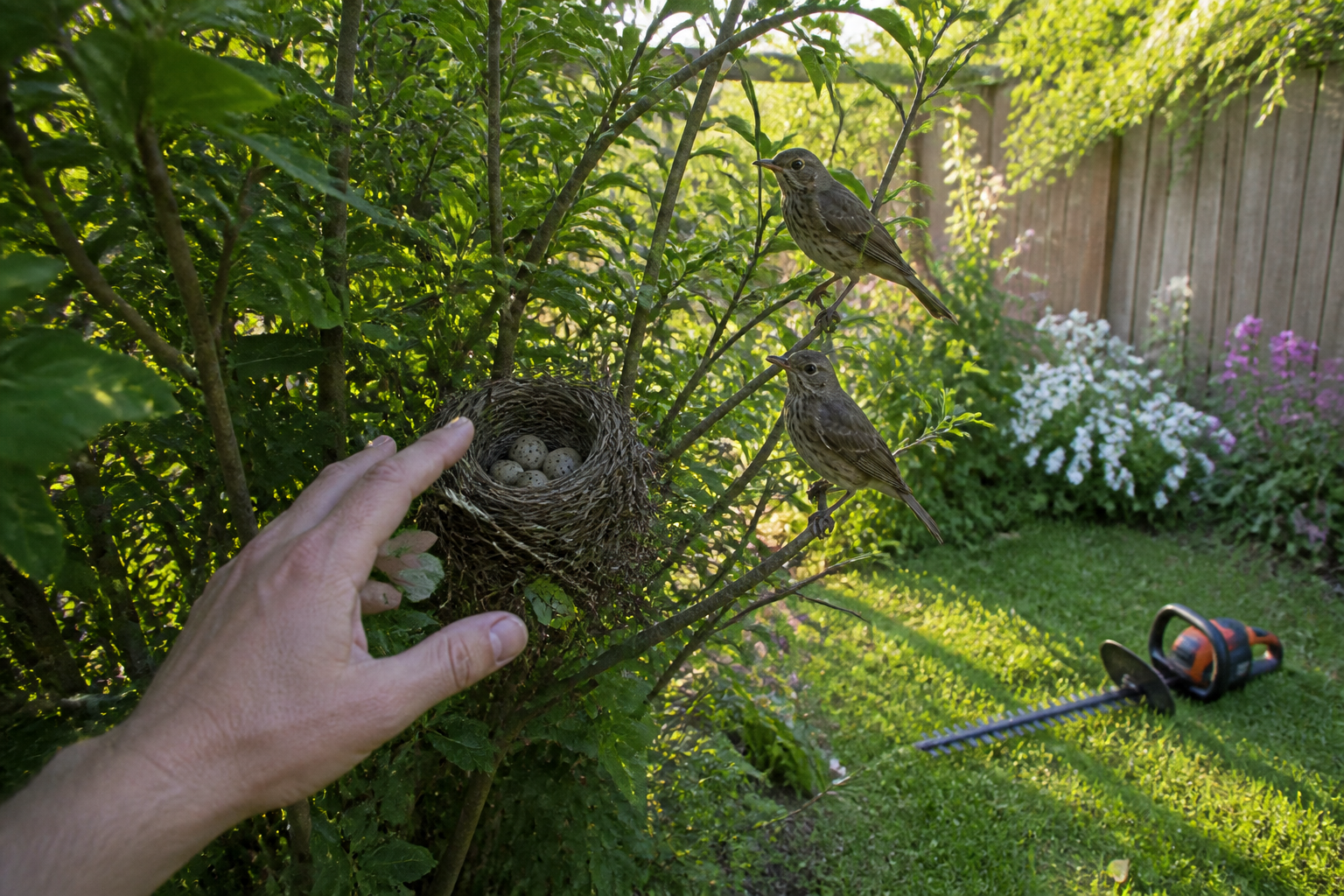 Nidification des oiseaux au jardin : les gestes à éviter au printemps
