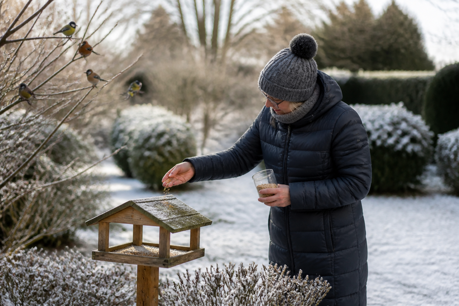 Oiseaux jardin hiver : comment les aider sans les rendre dépendants