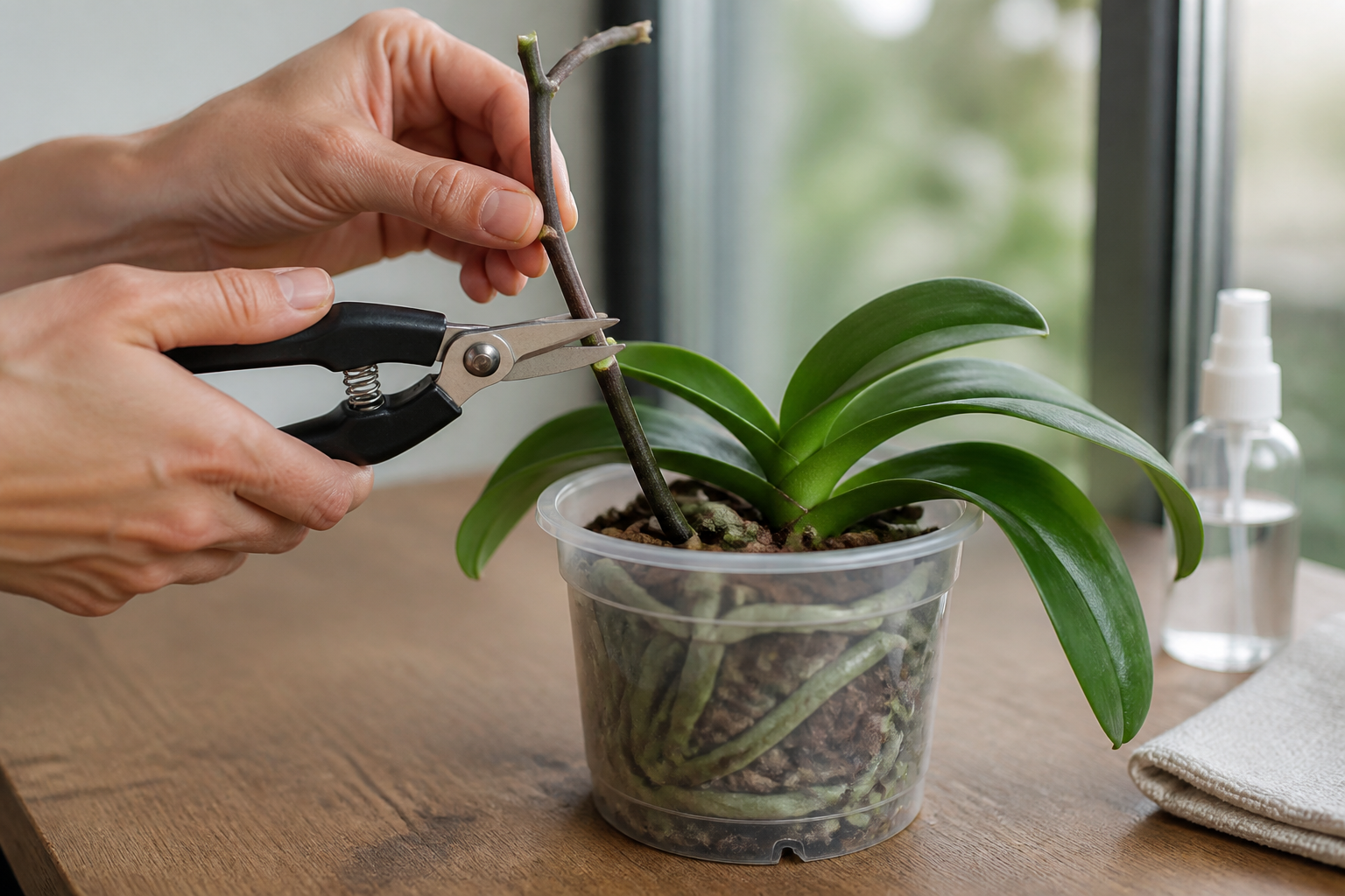 Orchidée entretien coupe : quand couper la tige après la floraison