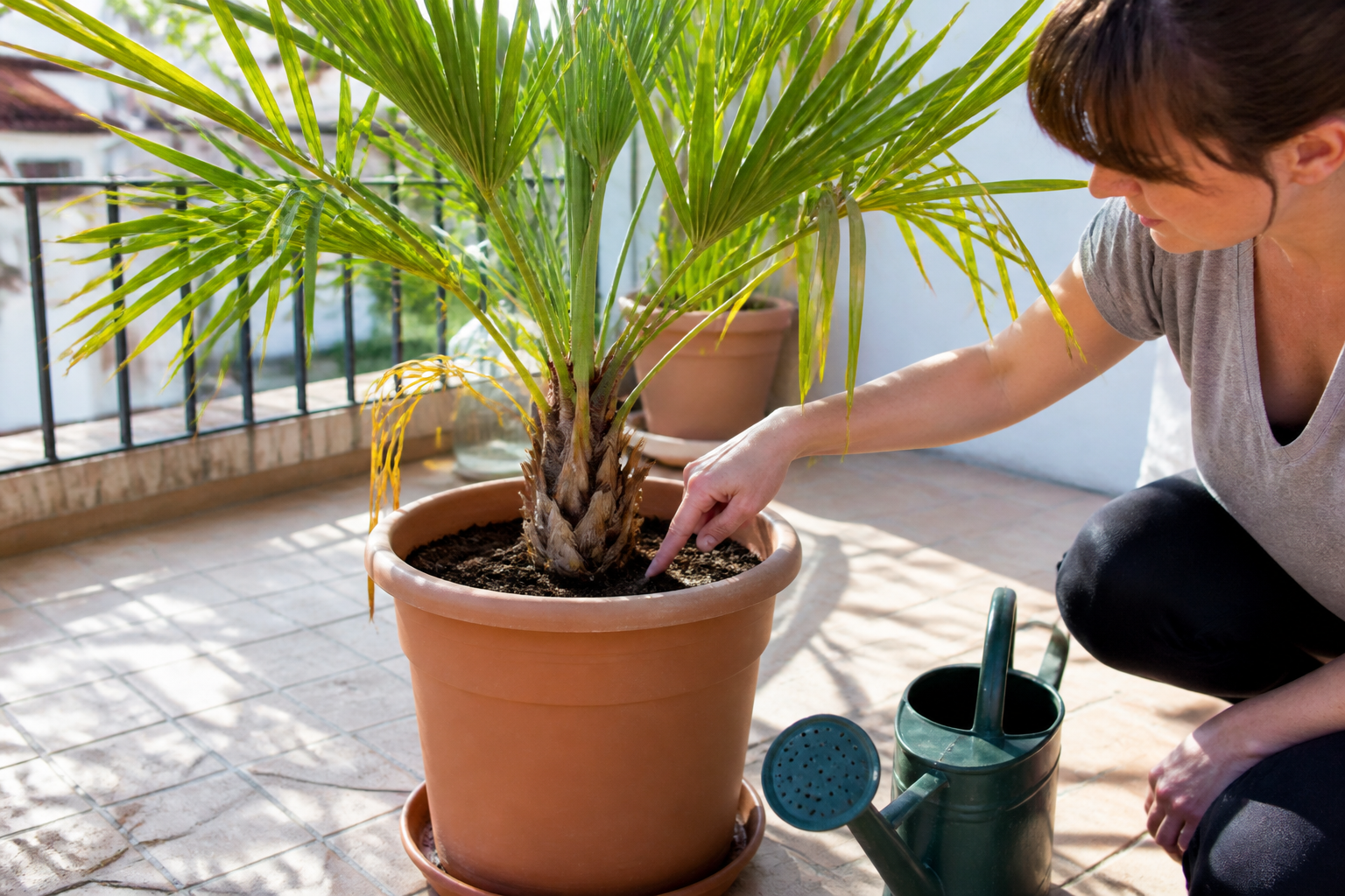 Palmier en pot : comment éviter les feuilles sèches et jaunes