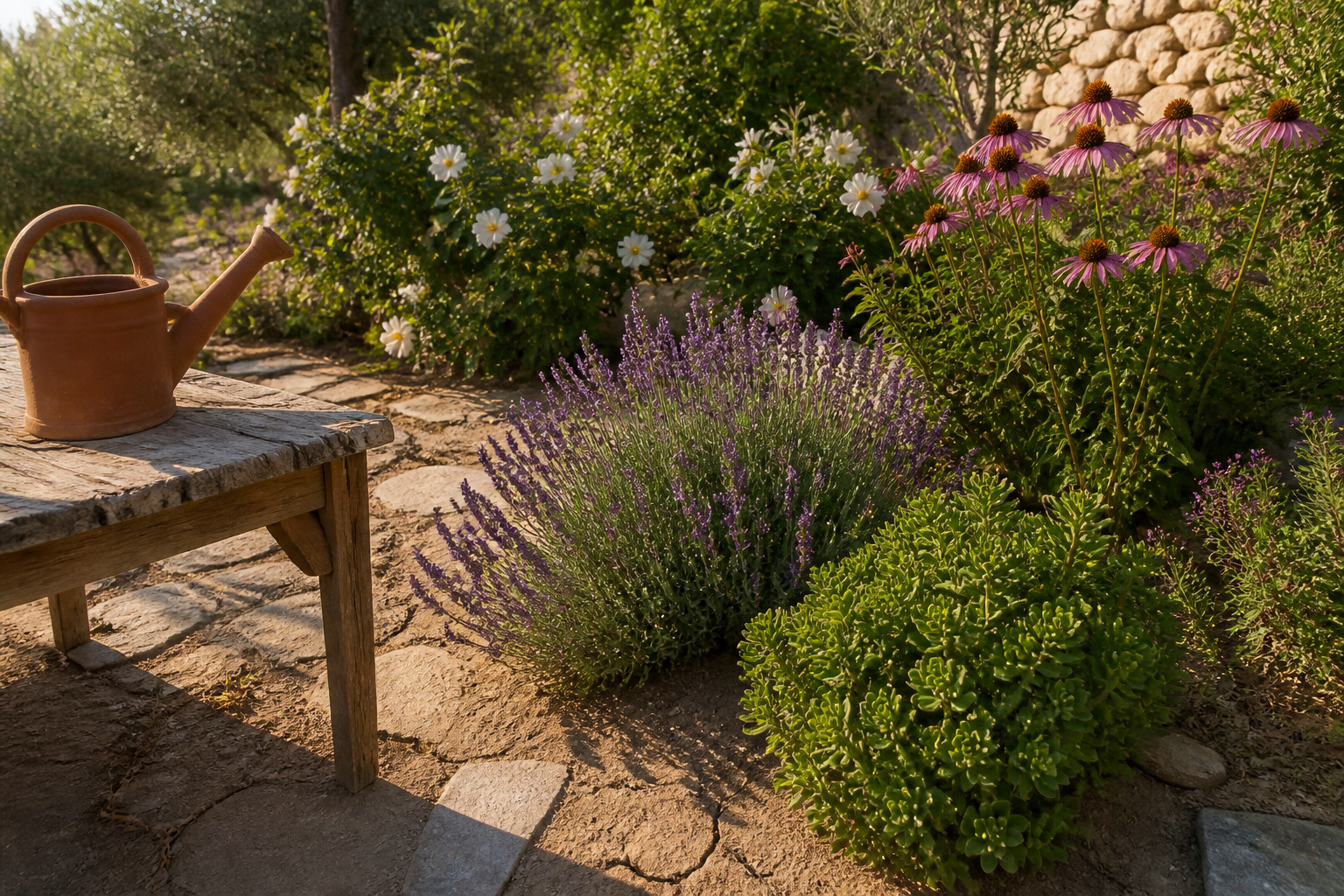 Plante plein soleil : les fleurs qui supportent chaleur et sécheresse