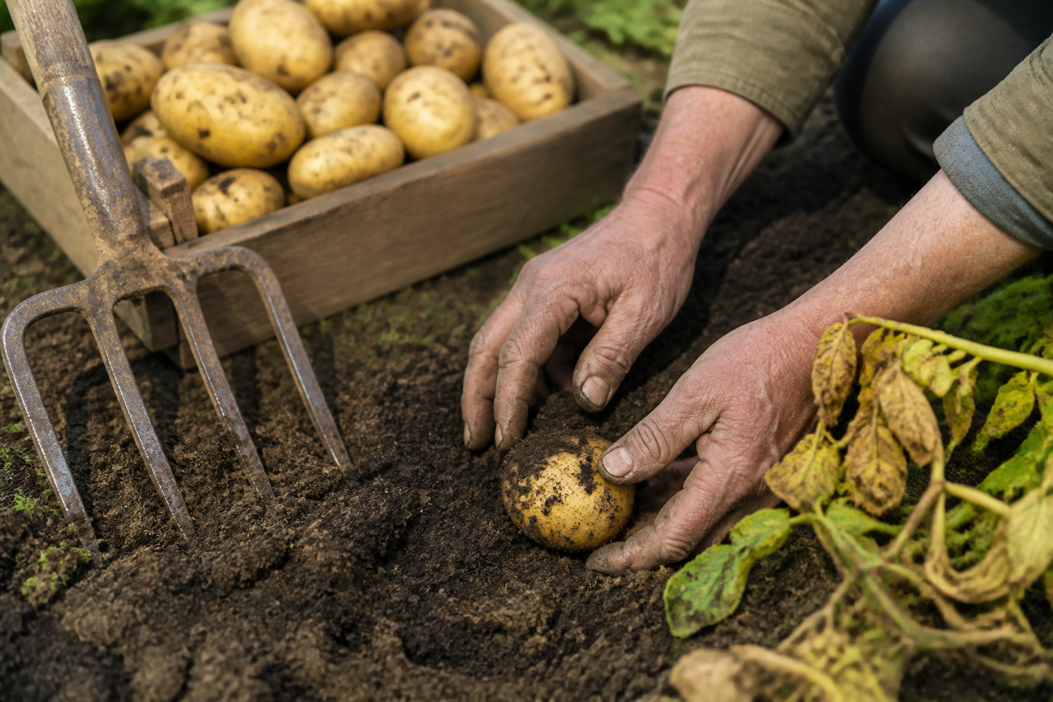 Pomme de terre récolte : les signes qui montrent que c’est le bon moment