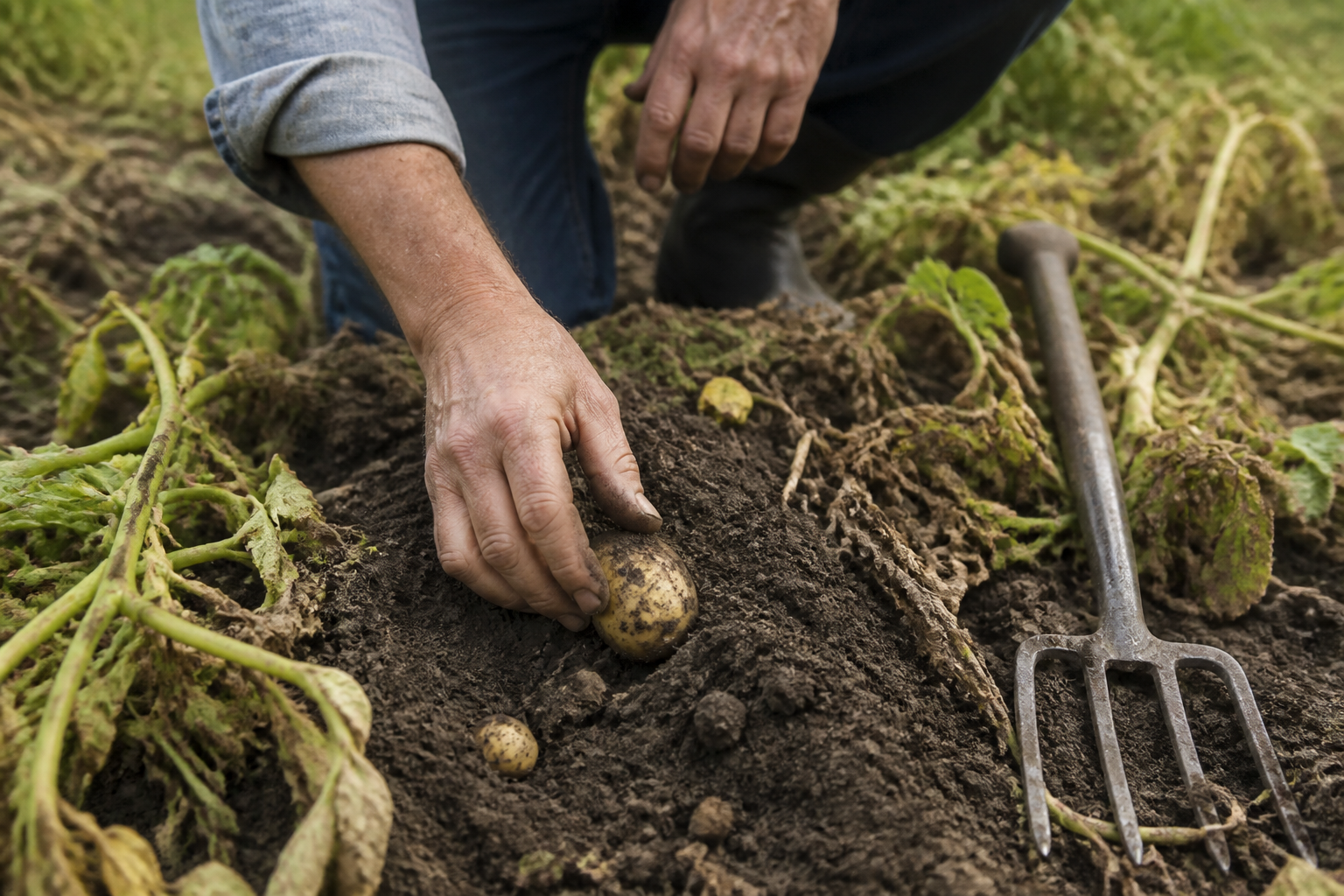 Pomme de terre récolte : les signes qui montrent que c’est le bon moment