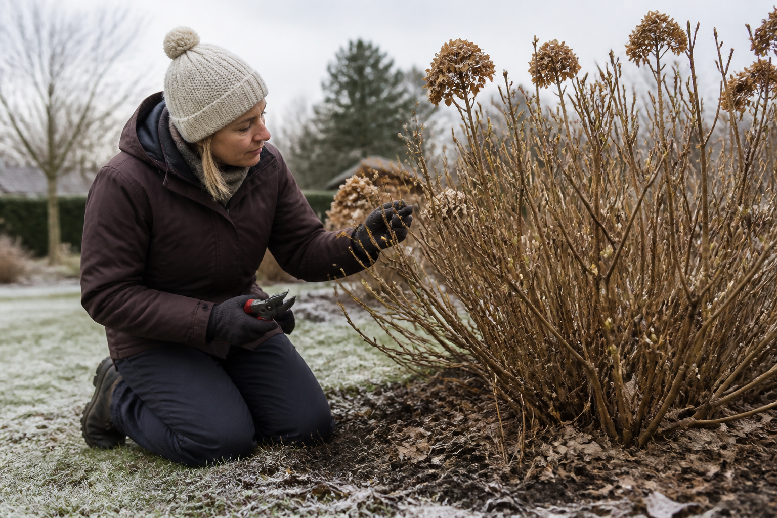 Taille hortensia hiver : les branches à couper et celles à garder