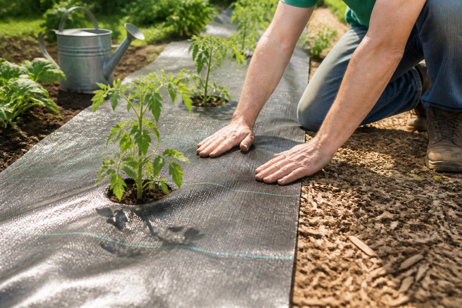 Toile de paillage potager : avantages, limites et bonnes pratiques